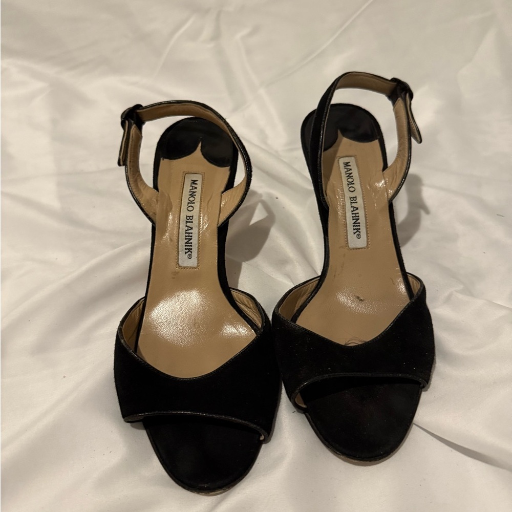 Manolo Blahnik Black Women's Sandals